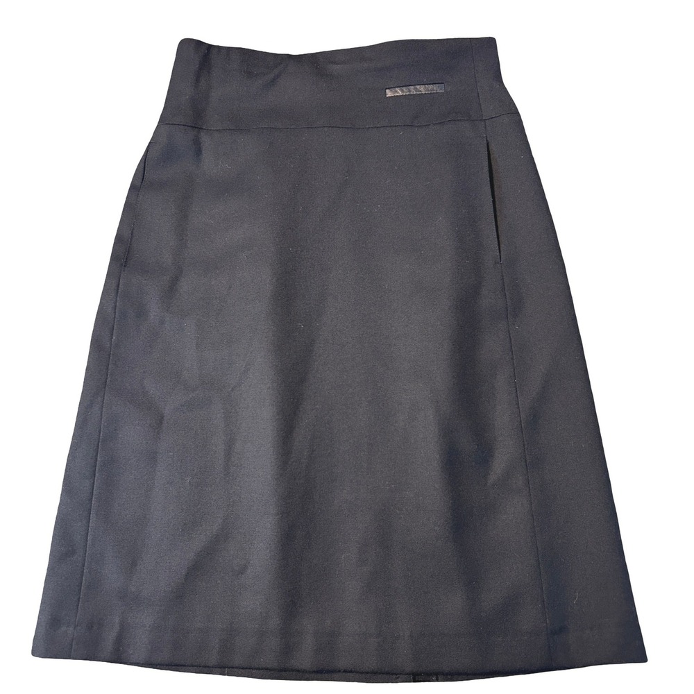 Harve Benard Vintage Black Wool Blend High Waist Pencil Skirt Size 6